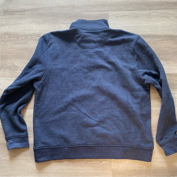 Orvis Henley Fleece Lined Sweater Mens Size L  Blue Pullover Shirt Long Sleeve - Picture 5 of 5
